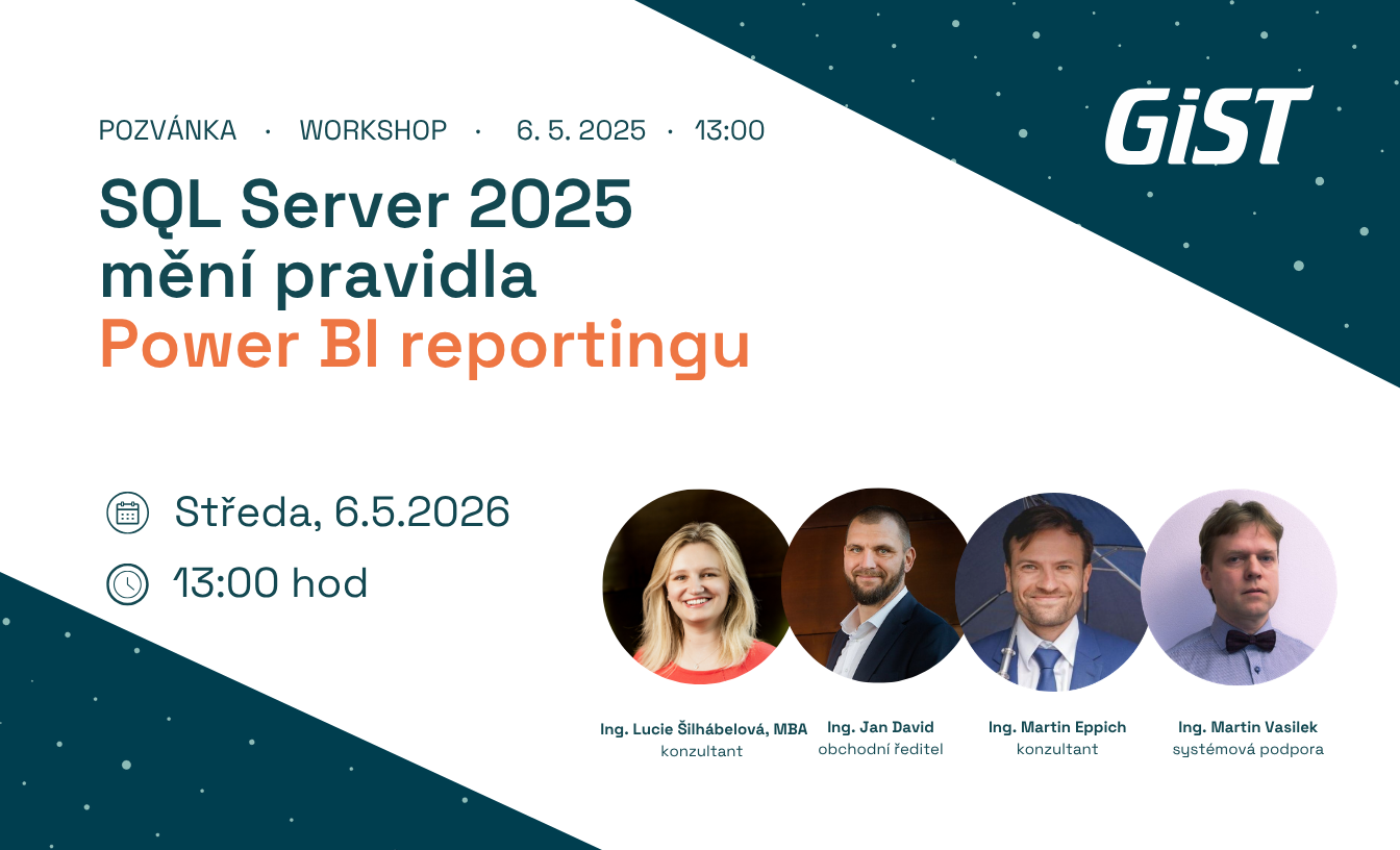Workshop SQL Server 2025 & Power BI – 6. 5. ve 13:00