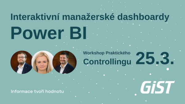Workshop praktického controllingu - Interaktivní manažerské dashboardy v Power BI