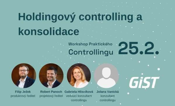 Workshop praktického controllingu: Holdingový controlling a konsolidace